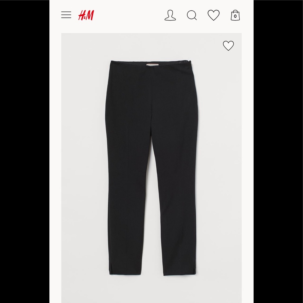 H&M fitted black pants NWOT
